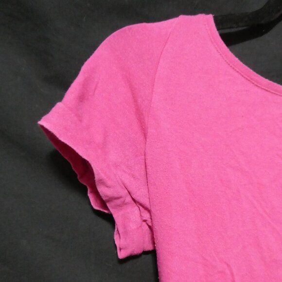 SEDUCTIONS | medium | Solid Pink Short Sleeve Round Neck Shirt - Picture 3 of 12